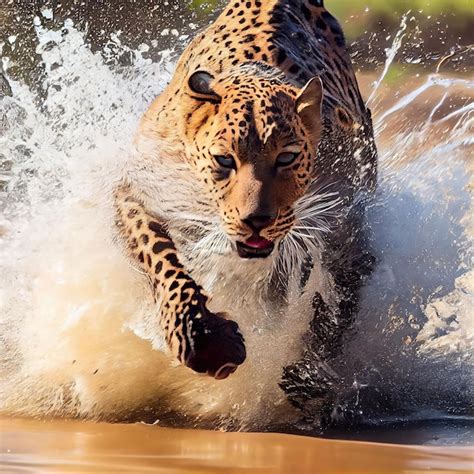 Premium Photo A Portrait Of A Beautiful Leopard In The Wild A Wild