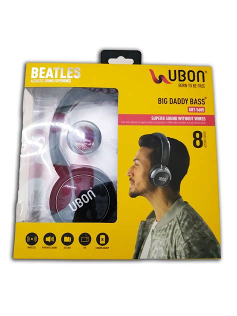 Ubon Beatles GBT 5605 Bluetooth Wireless Headphones Black Febborn