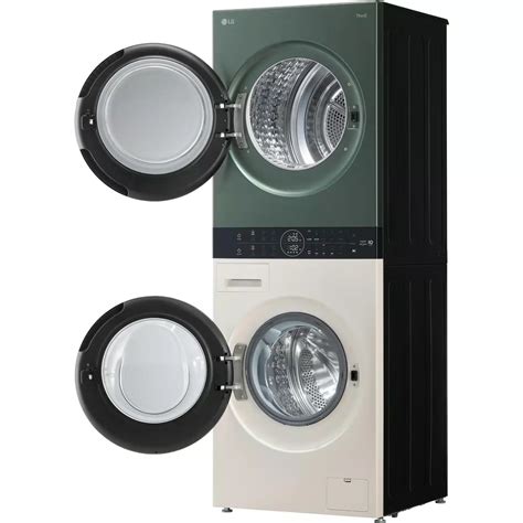 LG 12kg WashTower™ All-In-One Stacked Washer & Dryer (Forest Green & Beige) WWT-1209FGB - Go Get