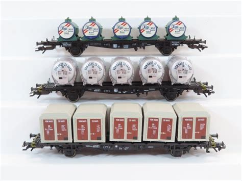 Märklin H0 - 4767/47671/4853 - Güterwagen - 3 zweiachsige - Catawiki