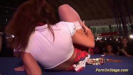 Busty Babe Gets Rough Fucked On Public Stage XNXX