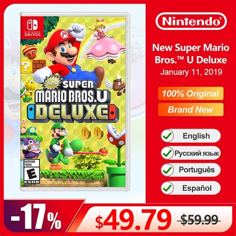 New Super Mario Bros U Deluxe Nintendo Switch Game Deals Official