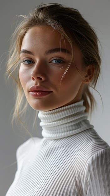 Premium Photo Portrait Of A Beautiful Blonde Nordic Woman