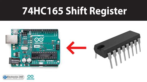 Interfacing 74HC165 Shift Register with Arduino - Electronics 360