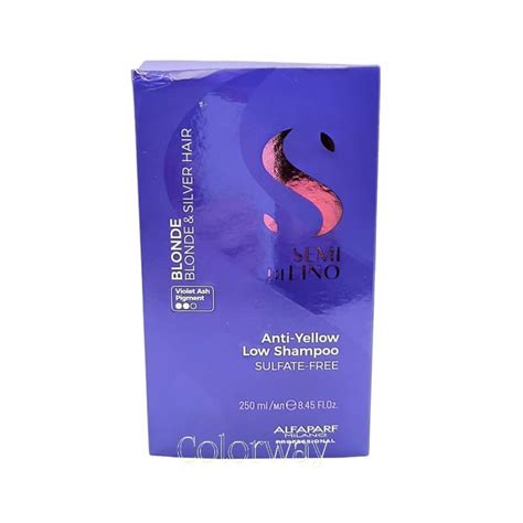 Alfaparf Semi Di Lino Blonde Anti Yellow Shampoo 250ml Damaged Box Colorway