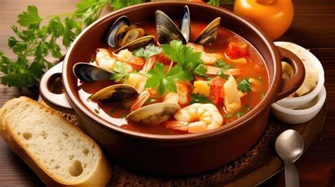 Premium Ai Image Shrimp Cuisine Seafood Food French