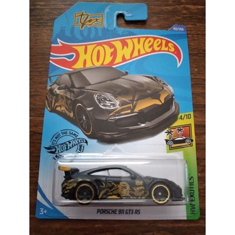 Hot Wheels Porsche 911 Gt3 Rs Tuner Fox Tfox Cartela Longa Shopee Brasil