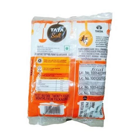 White Crystalline Salt 1 Kg Packet Packaging Type Plastic Bag At ₹ 27