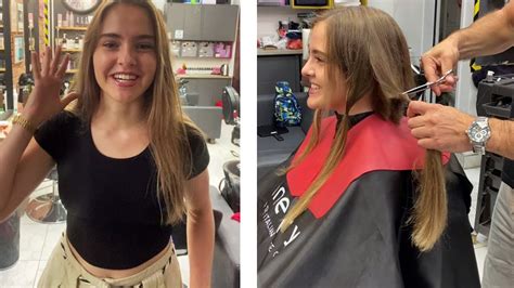 Stunning Brunette Wants Her Long Hair Gone Youtube