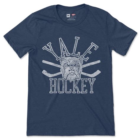Yale Vintage Hockey Tee | Iconic 1960s Logo | Premium Airlume Cotton