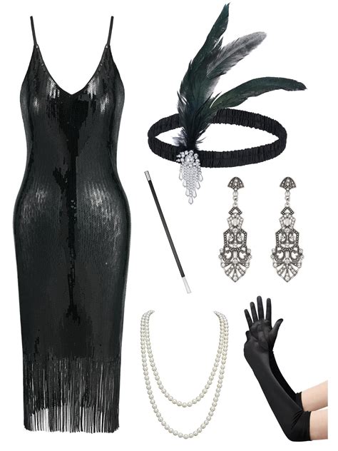 YESSA Flapper Dresses 1920s Gatsby Dresses for Women Roaring 20s