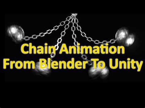 chain animation  blender  unity rblendertutorials