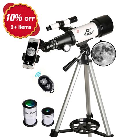 Gskyer Telescope, 70mm Aperture 400mm AZ Mount Astronomical Refracting