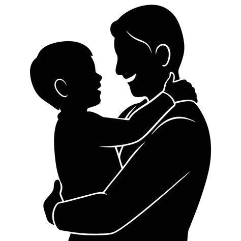 Father and Child Embrace Love and Connection Artwork 65749200 Vector