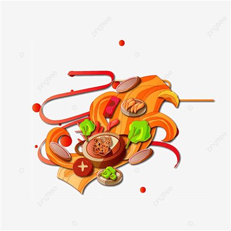 Hand Drawn Element Vector PNG Images Vector Hand Drawn Hot Pot Creative Decorative Elements