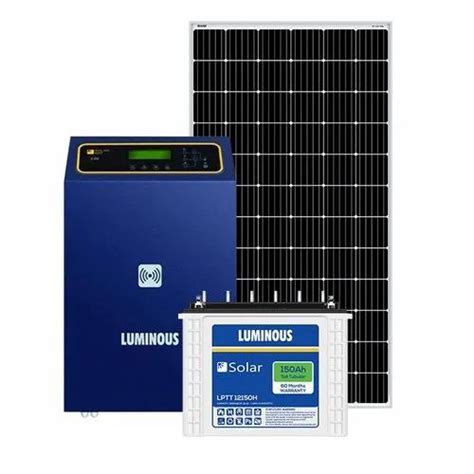 Polycrystalline Luminous 75 Kva Off Grid Solar System 96 V 7000 At