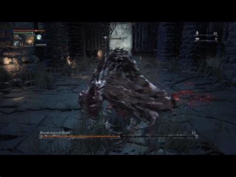 Bloodborne Blood Starved Beast Boss Fight Youtube