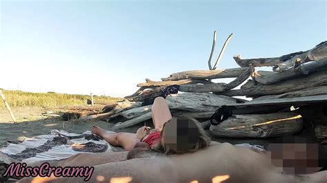 Key Moment From Pussy Flash Stranger Caught My Stepdad Touching My Pussy On A Public Beach And