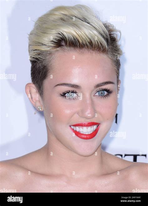 Miley Cyrus Attending The Maxim Hot 100 Party In Los Angeles California Stock Photo Alamy