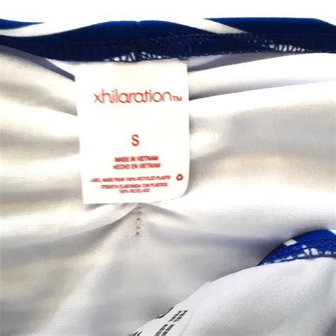 Xhilaration Juniors Size S Hipster Bikini Bottom Stripe Blue White EBay
