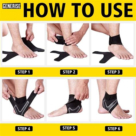 Ankle Supports for Weak Ankles GENERISE Adjustable Ankle Brace Provides