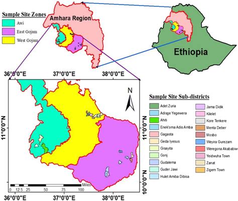 Map Of Amhara Region By Zones - Image to u