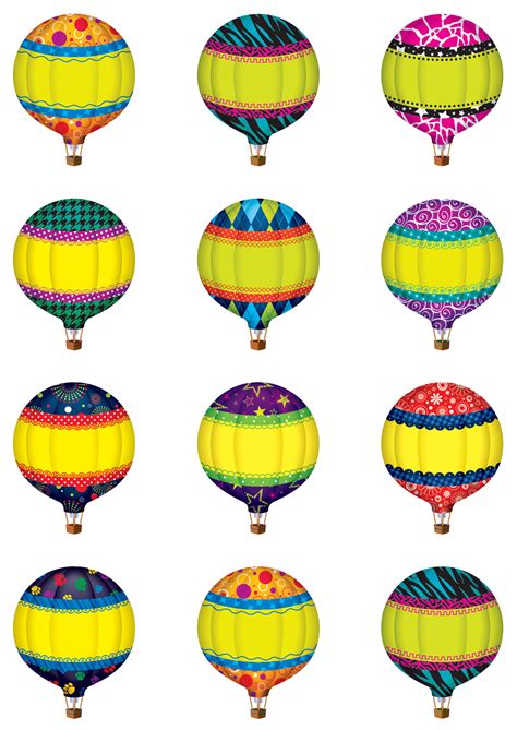 Hot Air Balloons Mini Accents TCR Teacher Created Resources