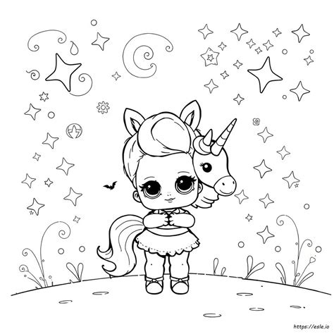 Lol Unicornio Para Colorir - Boneca Lol Unicórnio Para Colorir E Imprimir
