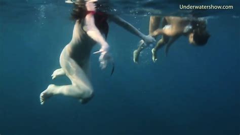 Naked Girls On Tenerife Having Fun In The Water