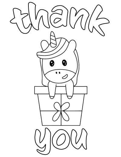 Printable Thank You Coloring Pages