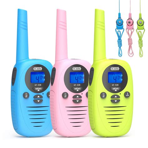 3 Pack Walkie Talkies for kids, Dr.meter