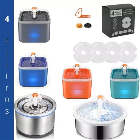 Filtros Fuente De Agua Automática Para Gato Y Perro Repuesto Wuufu