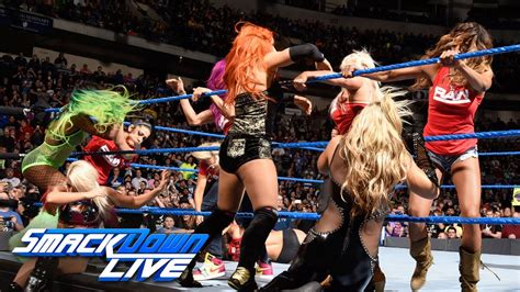 Nikki Bella Vs Carmella Ends In Chaos As Team Raw Invades Smackdown