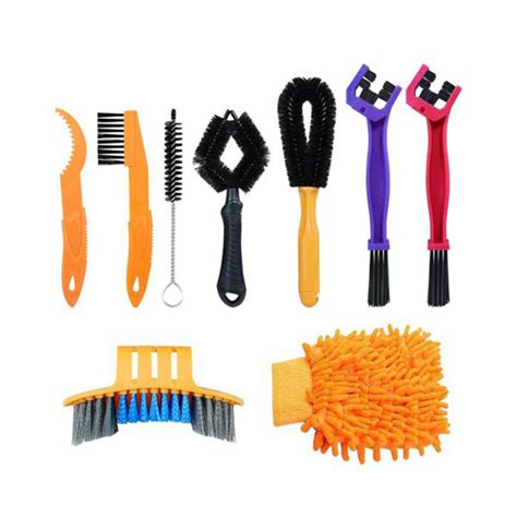 Набор инструментов для чистки велосипеда из 9 предметов, щетка для цепи ...