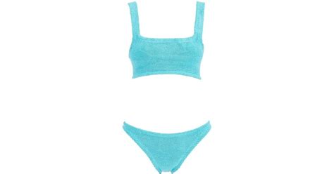 Hunza G Xandra Bikini Set In Blue Lyst Uk