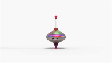 3d Retro Spinning Top Turbosquid 1847965
