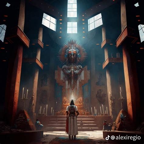 Mexico Futurista Fantasy Landscape Aztec Art Futuristic Art