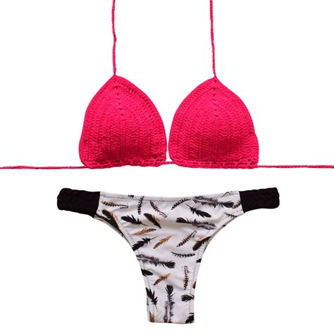 Aliexpress Buy Bikinis New Hot Mujer Summer Women Floral Pikini Push Up Low Waist