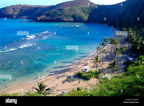 Hanauma Bay Nature Preserve Oahu Hawaii Stock Photo Alamy