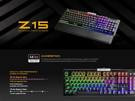 Evga Z Z Rgb Mechanical Gaming Keyboard Linear Switch Hot Swappable Year Warranty By