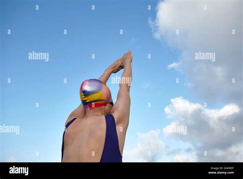 Mature Woman Wearing Swimming Costume Hi Res Stock Photography And Images Alamy