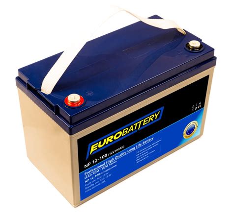 12v-100ah АКБ AGM EuroBattery NP 12-100 DZM (12в 100Аг) Качественные ...