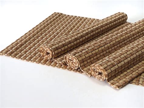 Bamboo Placemats Set Of 4 Handmade And Natural Table Mats With Etsy