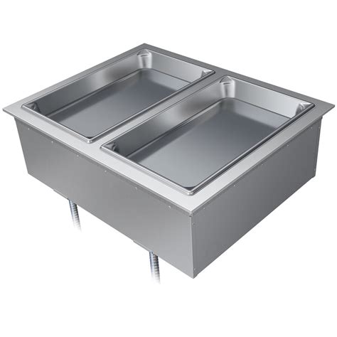 Hatco DHWBI Insulated Two Compartment Modular Ganged Drop In Hot Food Well With Drain