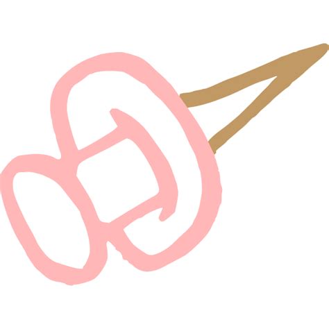 Pink Thumbtack Drawing Free Svg