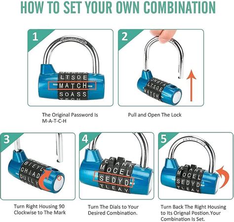 Gym Locker Lock 5 Letter Word Lock 5 Digit Combination Lock Safety Padlock For School Gym Locker