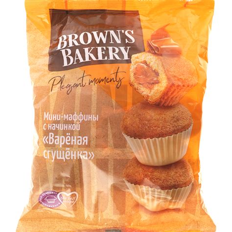 Мини-маффины «Brown's Bakery» с вареной сгущенкой, 465 г купить в ...