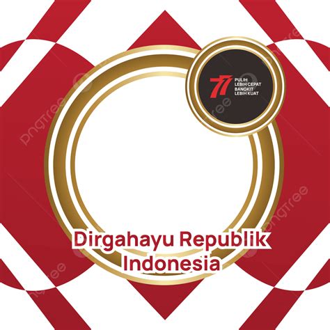 17 Agustus Vector Hd Png Images Twibbon Hut Ri Ke 77 Kemerdekaan Indonesia 17 Agustus 1945 Png