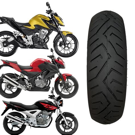 Pneu Da Moto Fazer 250 - Pneu Traseiro 130/70 Aro 17 Cb300 Moto Fazer 250 Black Tyres | Shopee ...