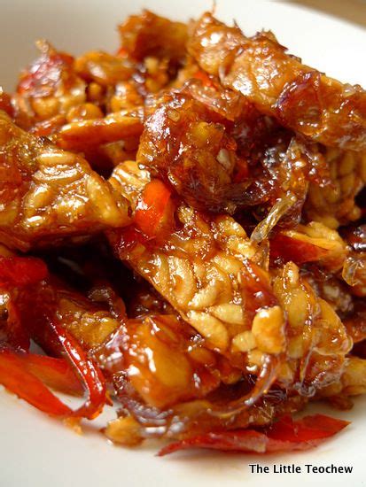 teochew singapore home cooking sweet spicy sticky tempeh